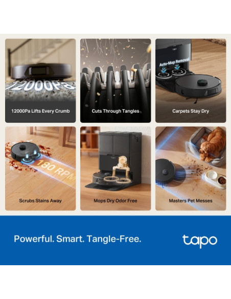 Tapo RV50 Omni Robot Vacuum & Mop All in OneDock