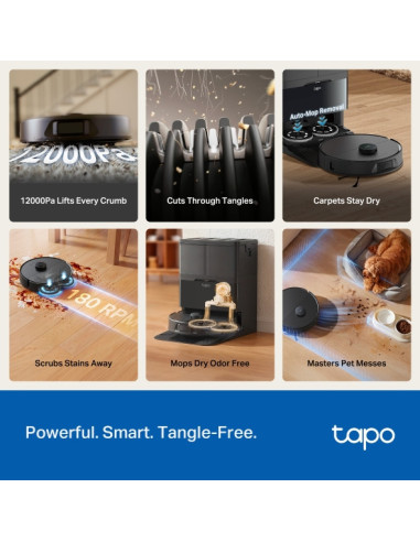 Tapo RV50 Omni Robot Vacuum & Mop All in OneDock