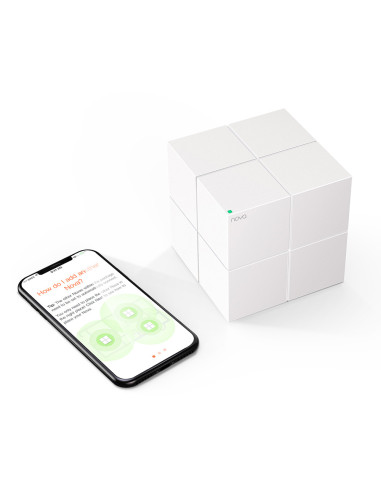 Tenda Nova MW6 (2-pack) WiFi AC1200 Mesh Gigabit systém, MU-MIMO, 4x GLAN/GWAN, SMART CZ aplikácie