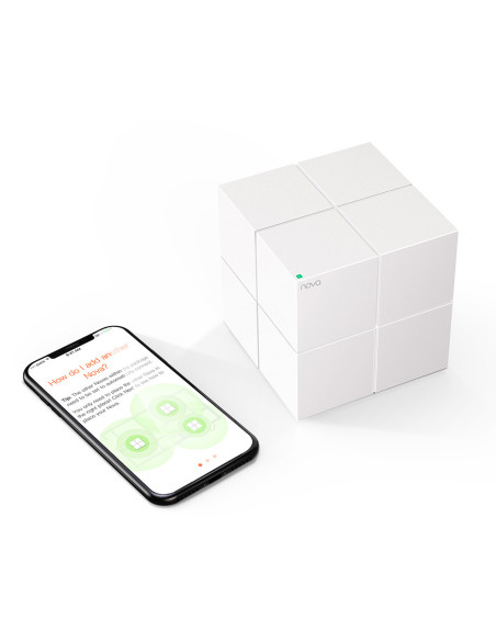 Tenda Nova MW6 (2-pack) WiFi AC1200 Mesh Gigabit systém, MU-MIMO, 4x GLAN/GWAN, SMART CZ aplikácie