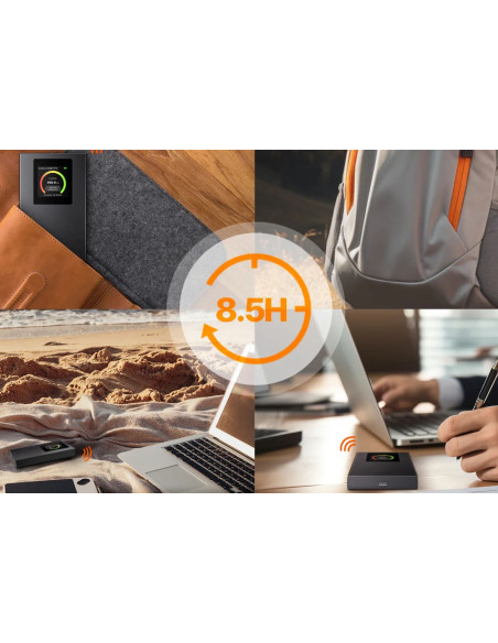 Tenda MF6 - 4G LTE Mobile AX300 Wi-Fi 6 batérie modem router, LCD, WPA3, USB-C