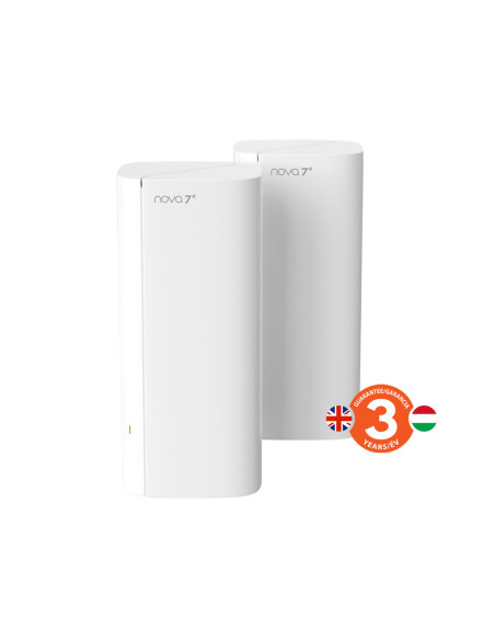Tenda Nova ME3 Pro (2-pack) WiFi7 BE3600 Mesh Gigabit systém, 6x GLAN/GWAN, WPA3, VPN, CZ app
