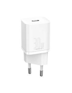 Baseus rýchlonabíjačka do siete Super Si USB-C PD QC 30W biela