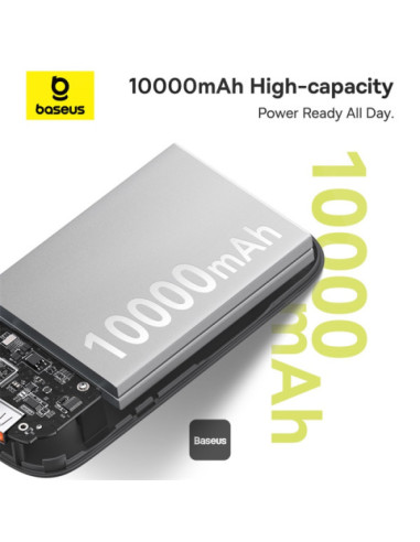 Baseus power banka Qpow 10000mAh 30W biela s USB-C káblom