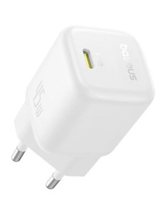 Baseus Rýchlonabíjačka do siete PicoGo GaN 45W USB-C PD biela