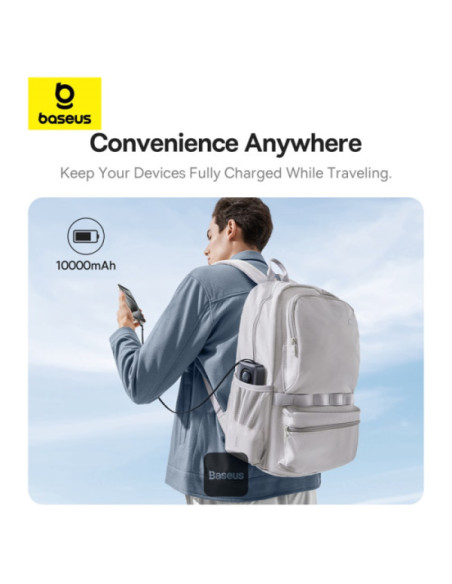 Baseus Powerbanka OS Free2Pull 10000mAh 30W čierna