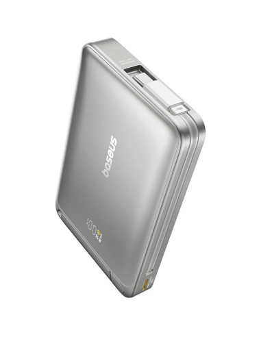 Baseus Powerbanka PicoGo Qi2 10000mAh 45W s káblom USB-C sivá