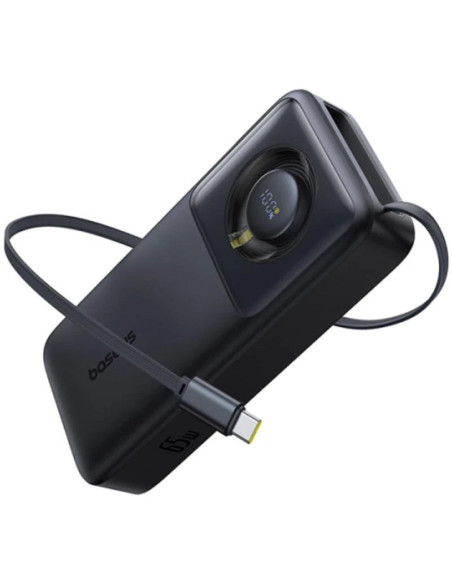 Baseus Powerbanka Qpow2 20000mAh 65W s káblom USB-C čierna