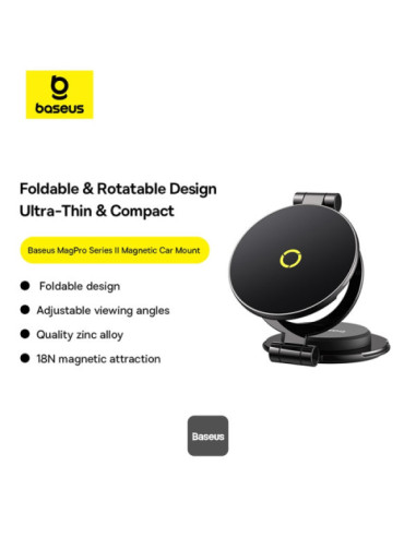 Baseus Magnetický držiak do auta na palubnú dosku MagPro Series II čierny