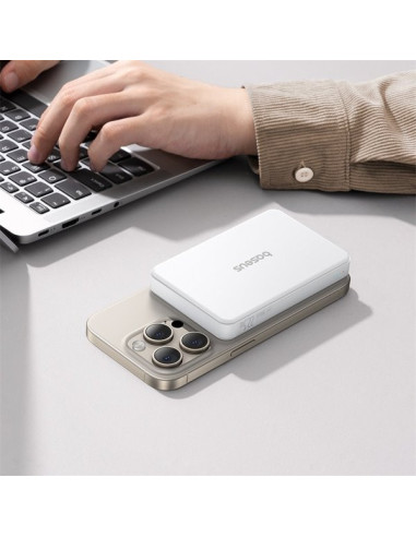Baseus Airpow 2 22.5W Qi2 Magnetická Powerbanka 10000mAh Moon White