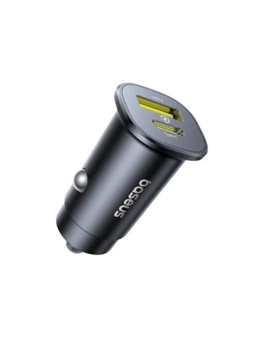 Baseus GoTrip Nabíjačka do Autá USB-C/USB-A 30W Cosmic Black
