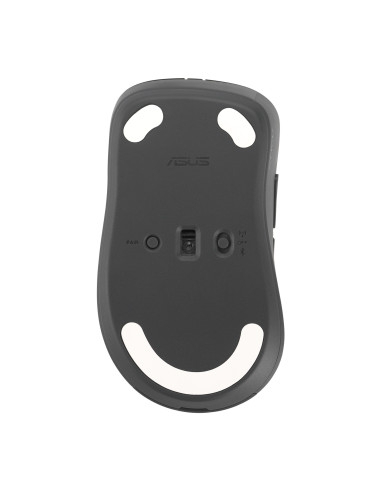 ASUS Wireless Mouse MD102/Kancelárska/Optická/Pre pravákov/1 600 DPI/USB+BT/Šedá