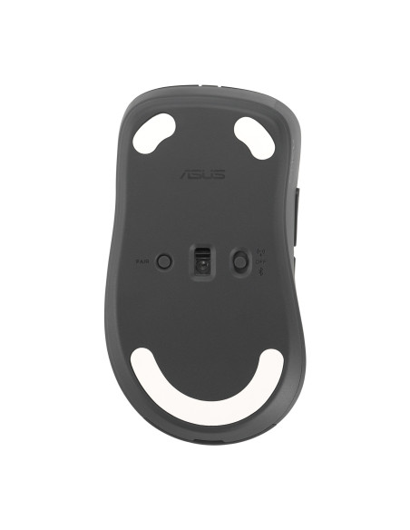 ASUS Wireless Mouse MD102/Kancelárska/Optická/Pre pravákov/1 600 DPI/USB+BT/Šedá