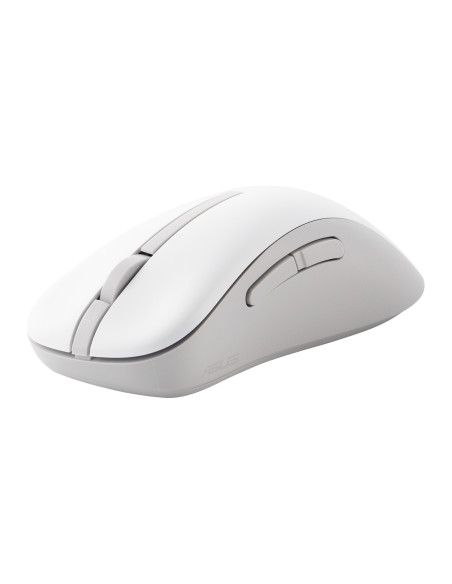 ASUS Wireless Mouse MD102/Kancelárska/Optická/Pre pravákov/1 600 DPI/USB+BT/Biela