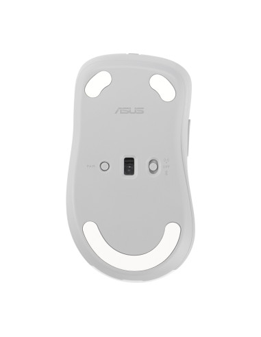 ASUS Wireless Mouse MD102/Kancelárska/Optická/Pre pravákov/1 600 DPI/USB+BT/Biela