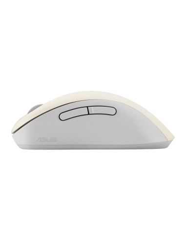 ASUS Wireless Mouse MD102/Kancelárska/Optická/Pre pravákov/1 600 DPI/USB+BT/Béžová