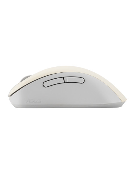 ASUS Wireless Mouse MD102/Kancelárska/Optická/Pre pravákov/1 600 DPI/USB+BT/Béžová