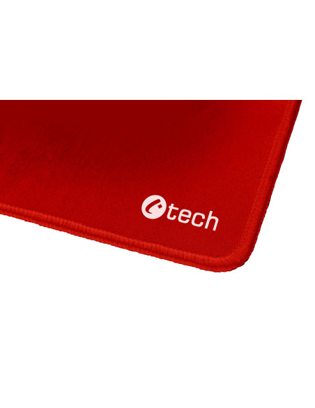 Podložka pod myš C-TECH MP-01, červená, 320x270x4mm, obšité okraje