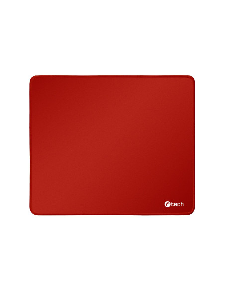 Podložka pod myš C-TECH MP-01, červená, 320x270x4mm, obšité okraje