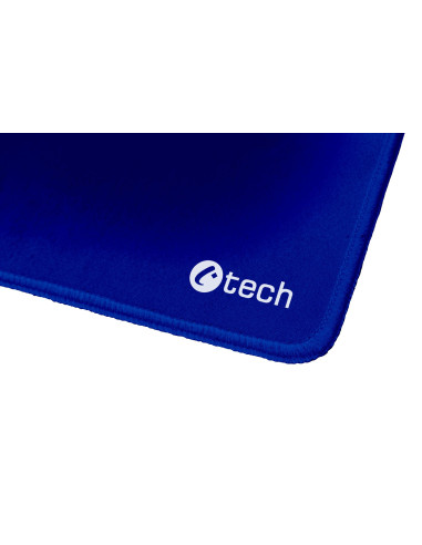 Podložka pod myš C-TECH MP-01, modrá, 320x270x4mm, obšité okraje
