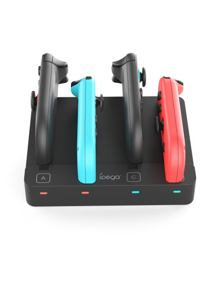 iPega SW2081 Nabíjacia Stanica pre JoyCon Ovládače Nintendo Switch 1/2 Black