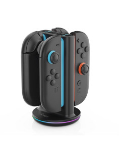 iPega SW2051 Nabíjacia Stanica s RGB pre JoyCon Ovládače Nintendo Switch 2 Black