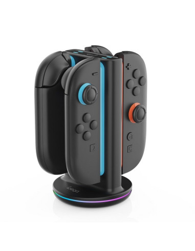 iPega SW2051 Nabíjacia Stanica s RGB pre JoyCon Ovládače Nintendo Switch 2 Black