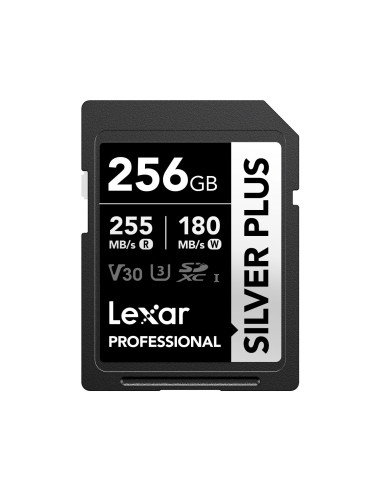 Lexar 256GB Pro SILVER PLUS SDXC C10 V30 U3