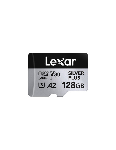 Lexar 128 GB H-P Silver Plus microSDHC s adp C10 A2
