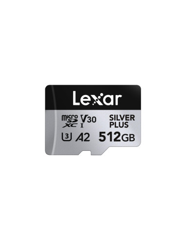 Lexar 512GB H-P Silver Plus microSDHC s adp C10 A2