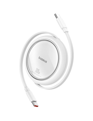 Baseus Dátový kábel Free2Draw mini USB-C/USB-C 1m 100W biely