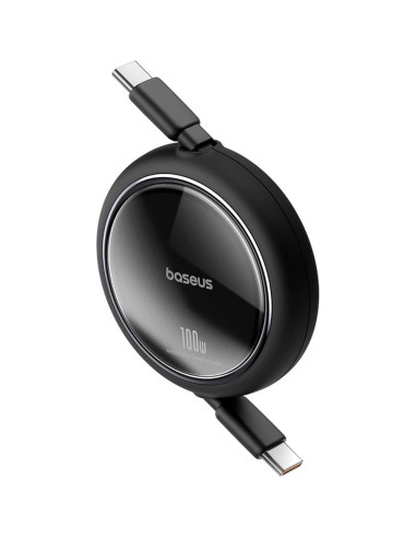 Baseus Dátový kábel Free2Draw mini USB-C/USB-C 1m 100W čierny