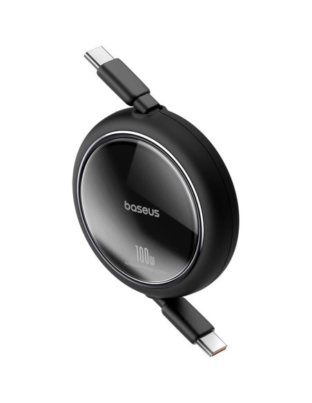 Baseus Dátový kábel Free2Draw mini USB-C/USB-C 1m 100W čierny