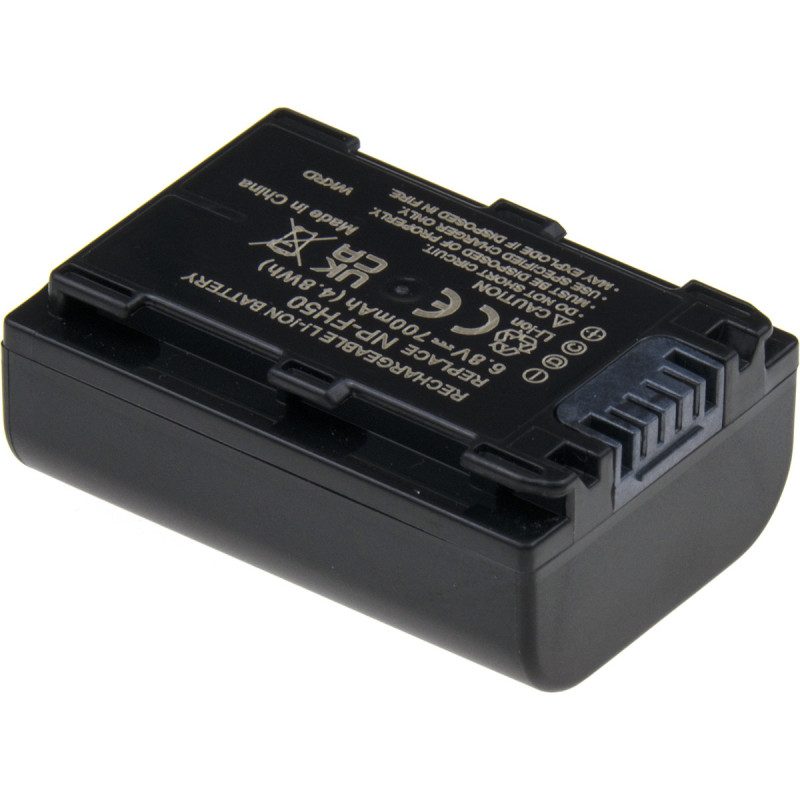 Batéria T6 Power Sony NP-FH50, NP-FH40, NP-FH30, 700mAh, 4,7Wh, sivá