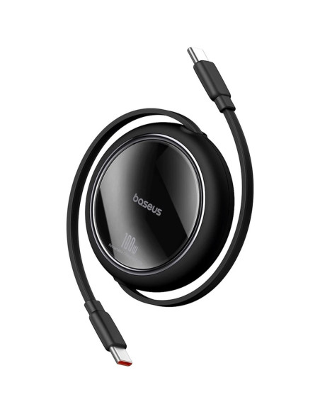 Baseus Dátový kábel Free2Draw mini USB-C/USB-C 1m 100W čierny