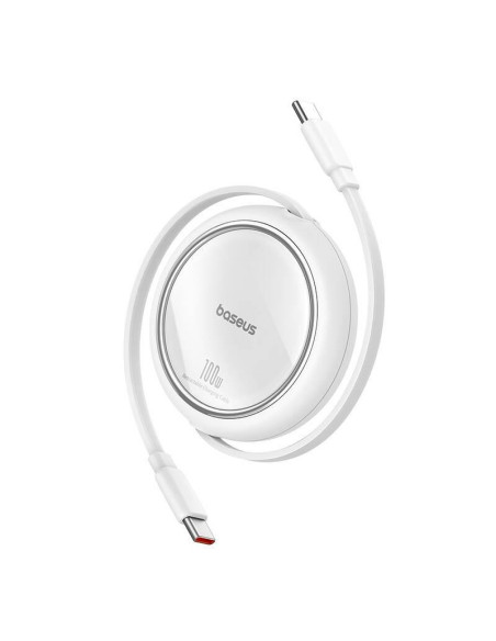 Baseus Dátový kábel Free2Pull mini USB-C/USB-C 1,5m 100W biely