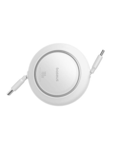 Baseus Dátový kábel Free2Pull mini USB-C/USB-C 1,5m 100W biely