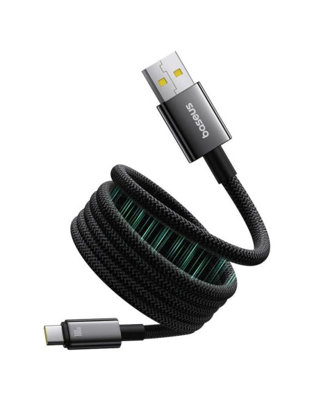 Baseus Magnetický nabíjací kábel Tungsten USB/USB-C 1m 100W čierny