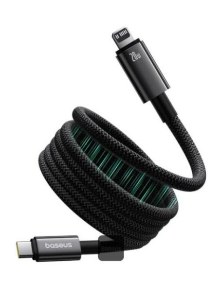 Baseus Magnetický nabíjací kábel Tungsten USB-C/Lightning 1m 20W čierny