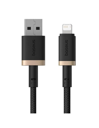 Baseus Rýchlonabíjací kábel Dura USB/Lightning 1m 2.4A čierno zlatý