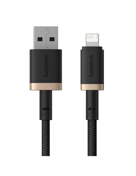 Baseus Rýchlonabíjací kábel Dura USB/Lightning 1m 2.4A čierno zlatý