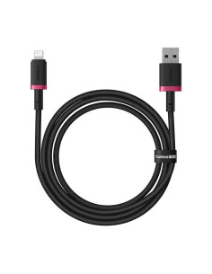 Baseus Rýchlonabíjací kábel Dura USB/Lightning 1m 2.4A červeno čierny