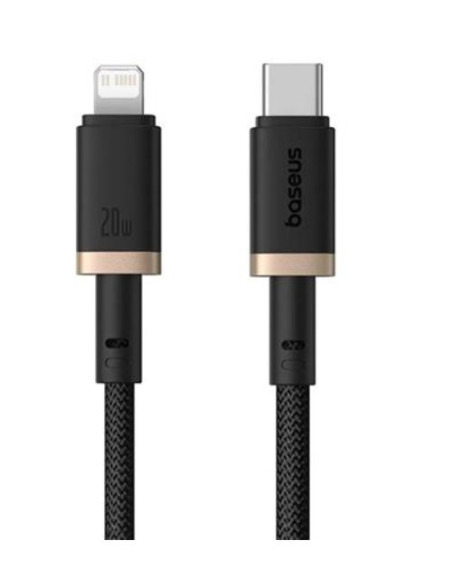 Baseus Rýchlonabíjací kábel Dura USB/Lightning 1m 20W čierno zlatý