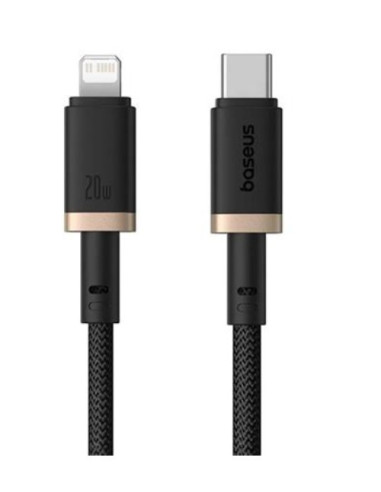 Baseus Rýchlonabíjací kábel Dura USB/Lightning 1m 20W čierno zlatý