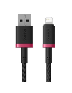 Baseus Rýchlonabíjací kábel Dura USB/Lightning 2m 2.4A červeno čierny
