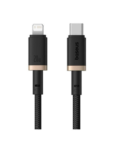 Baseus Rýchlonabíjací kábel Dura USB/Lightning 2m 20W čierno zlatý