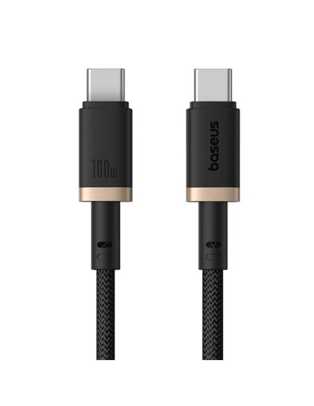 Baseus Rýchlonabíjací kábel Dura USB-C/USB-C 1m 100W čierno zlatý