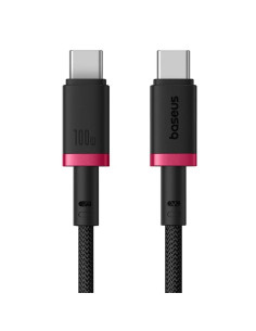 Baseus Rýchlonabíjací kábel Dura USB-C/USB-C 2m 100W červeno čierny