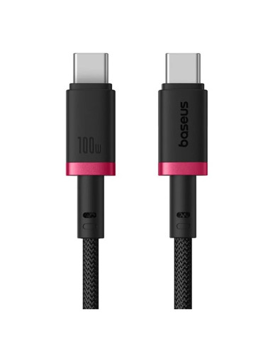Baseus Rýchlonabíjací kábel Dura USB-C/USB-C 2m 100W červeno čierny