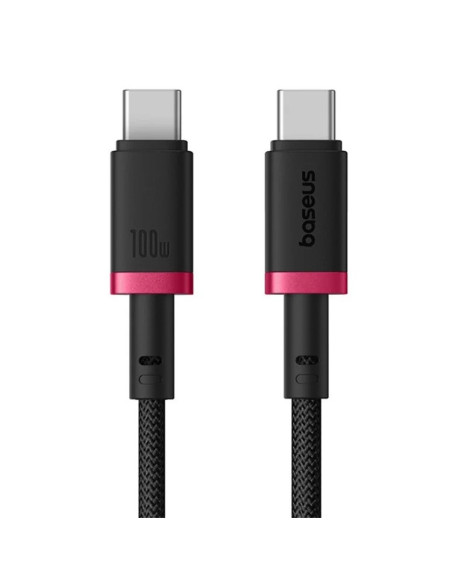 Baseus Rýchlonabíjací kábel Dura USB-C/USB-C 2m 100W červeno čierny